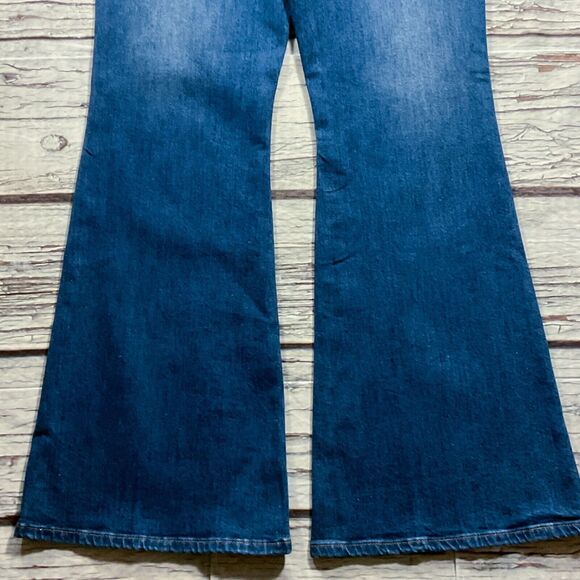 BDG Womens Jeans sz 12 W31 new nwt $89 Dark Wash Flare x32" Cotton Denim Stretch - Picture 10 of 10